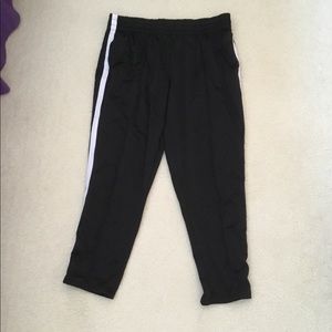 Black with White Stripe Sweatpants
